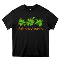 Black shake your shamrocks Heavy Core Tee - AdoDesignShop