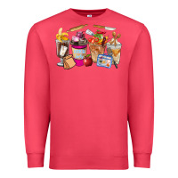 Cardinal Lunch Lady Coffee Cups Premium Sweatshirt - FaDigitalArtStudio
