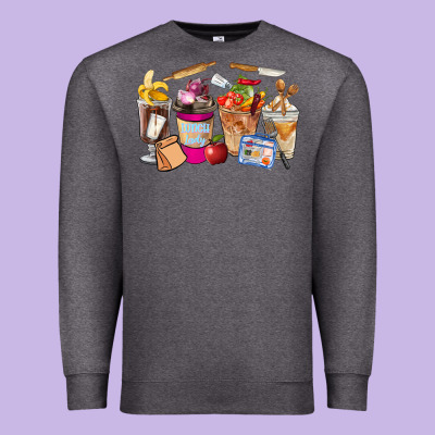 Lunch Lady Coffee Cups Premium Sweatshirt Designed By Fadigitalartstudio