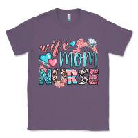 Lavender Wife Mom Nurse Classic Tee - BundleAndBundleShop