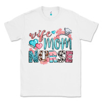 White Wife Mom Nurse Classic Tee - BundleAndBundleShop