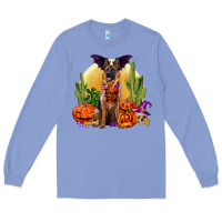 Colony Blue Halloween german shepherd Long Sleeve Tee - RanaPortraitStore