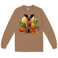 Toasted Coconut Halloween german shepherd Long Sleeve Tee - RanaPortraitStore