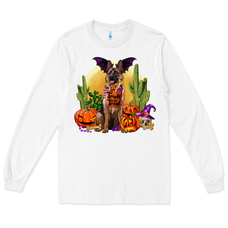 Halloween German Shepherd Long Sleeve Tee by RanaPortraitStore | Teevron