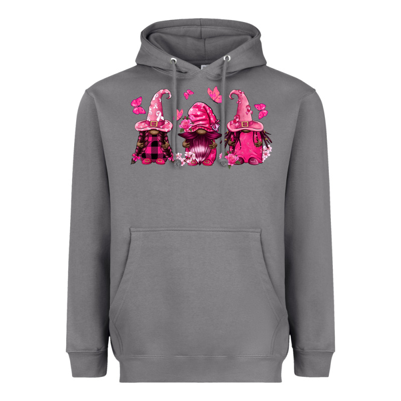 Breast Cancer Afro Gnomies Heavyweight Hoodie by FaDigitalArtStudio | Teevron