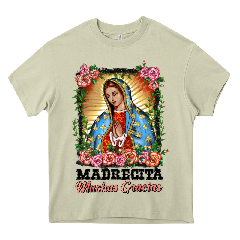 Madrecita Muchas Gracias Lady Of Guadalupe Heavy Core Tee by BarkalooDesign | Teevron
