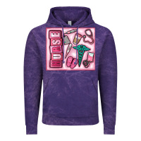 Cloud Purple nurse Vintage Hoodie - MaliasSmallBusiness
