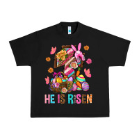 Black He Is Risen Easter Urban Heavy Tee - BundleAndBundleShop