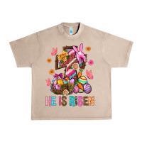 French Oak He Is Risen Easter Urban Heavy Tee - BundleAndBundleShop