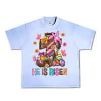Grape Ice He Is Risen Easter Urban Heavy Tee - BundleAndBundleShop