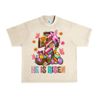 Sandshell He Is Risen Easter Urban Heavy Tee - BundleAndBundleShop