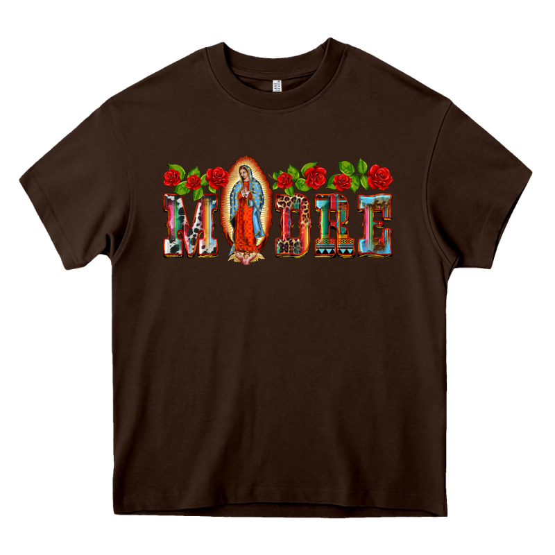 Madre Lady Of Guadelupe Heavy Core Tee by BarkalooDesign | Teevron