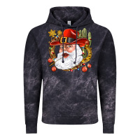Cloud Black Cowboy Santa Vintage Hoodie - NancyCooperArtShop