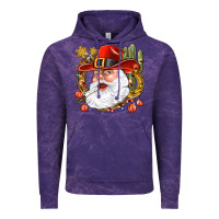 Cloud Purple Cowboy Santa Vintage Hoodie - NancyCooperArtShop
