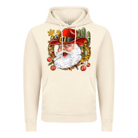 Vintage Artic Cowboy Santa Vintage Hoodie - NancyCooperArtShop