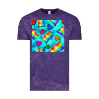 Cloud Purple Pride lgbtq flags and leopard seamless pattern Vintage Tee - BundleAndBundleShop