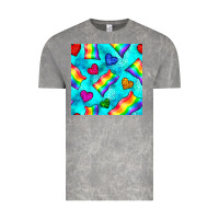 Cloud Rock Pride lgbtq flags and leopard seamless pattern Vintage Tee - BundleAndBundleShop