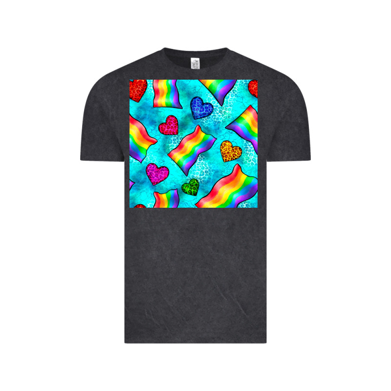 Pride Lgbtq Flags And Leopard Seamless Pattern Vintage Tee by BundleAndBundleShop | Teevron
