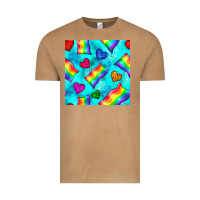 Vintage Camel Pride lgbtq flags and leopard seamless pattern Vintage Tee - BundleAndBundleShop