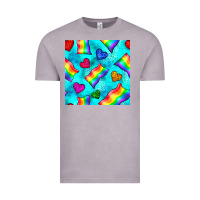 Vintage Zinc Pride lgbtq flags and leopard seamless pattern Vintage Tee - BundleAndBundleShop