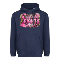 Navy Nobody fights alone Cancer Heavyweight Hoodie - FaDigitalArtStudio