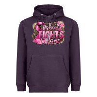 Plum Nobody fights alone Cancer Heavyweight Hoodie - FaDigitalArtStudio