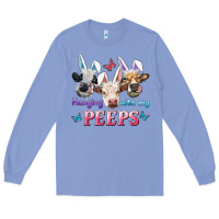 Colony Blue Hanging With My Peeps Cows Long Sleeve Tee - RanaPortraitStore