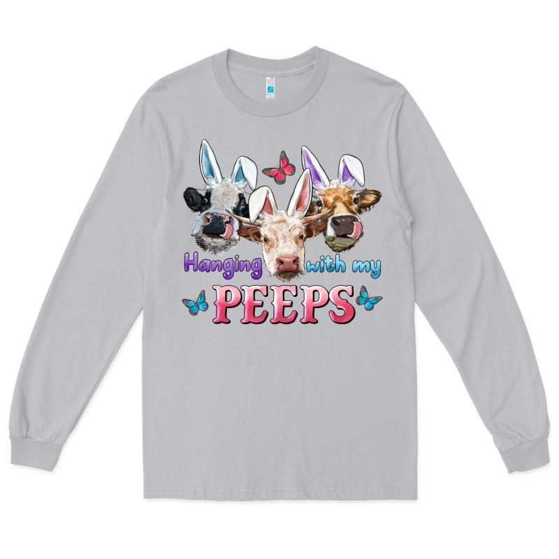 Hanging With My Peeps Cows Long Sleeve Tee by RanaPortraitStore | Teevron