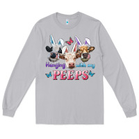 Moon Dust Hanging With My Peeps Cows Long Sleeve Tee - RanaPortraitStore