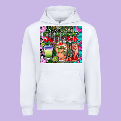 Summer Time Urban Hoodie Designed By Cowhidedigitalart