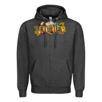 Charcoal Heather fall teacher Zipper Hoodie - CowGirlArtShop