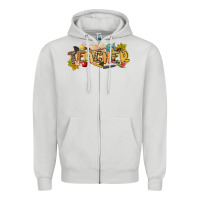 Dove Grey fall teacher Zipper Hoodie - CowGirlArtShop