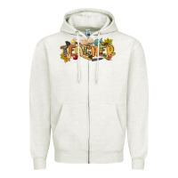 Oatmeal Heather fall teacher Zipper Hoodie - CowGirlArtShop