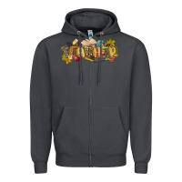 Smoke fall teacher Zipper Hoodie - CowGirlArtShop