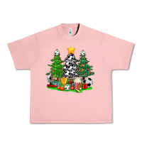 Salmon Christmas With Soccer Trees Urban Heavy Tee - BundleAndBundleShop