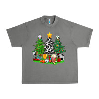 Christmas With Soccer Trees Urban Heavy Tee | Teevron
