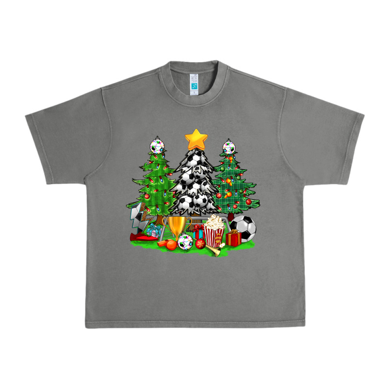 Christmas With Soccer Trees Urban Heavy Tee by BundleAndBundleShop | Teevron