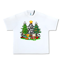 White Christmas With Soccer Trees Urban Heavy Tee - BundleAndBundleShop
