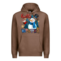 Chestnut hello winter Premium Hoodie - OliviaCreatesArt