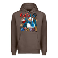 Coffee hello winter Premium Hoodie - OliviaCreatesArt