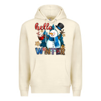 Sandshell hello winter Premium Hoodie - OliviaCreatesArt