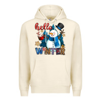 Tofu hello winter Premium Hoodie - OliviaCreatesArt