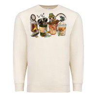 Sandshell Fishing Coffee Cups Premium Sweatshirt - FaDigitalArtStudio