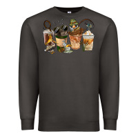 Smoke Fishing Coffee Cups Premium Sweatshirt - FaDigitalArtStudio