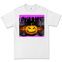 White halloween jack o'lantern dripping glitter tumbler Premium Tee - Jasminsmagicworld