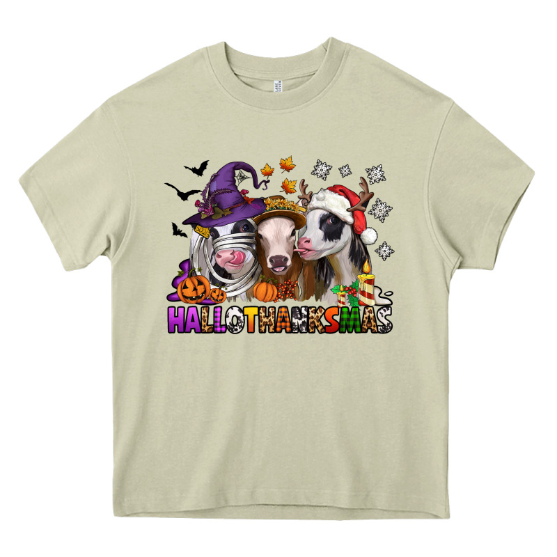 Hallothanksmas Heifers Heavy Core Tee by Jasminsmagicworld | Teevron