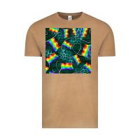 Vintage Camel Pride lgbtq flags with leopard seamless pattern Vintage Tee - BundleAndBundleShop