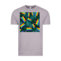 Vintage Zinc Pride lgbtq flags with leopard seamless pattern Vintage Tee - BundleAndBundleShop