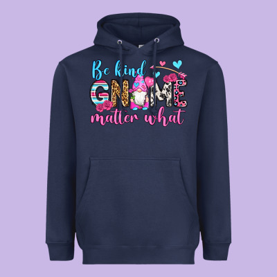 Be Kind Gnome Matter What Heavyweight Hoodie Designed By Oliviacreatesart