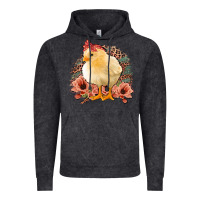Vintage Black Chick With Flowers Feopard Vintage Hoodie - Jasminsmagicworld